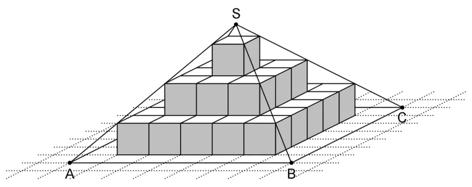 Abbildung zu Teilaufgabe 2 Geometrie 2 Prüfungsteil A Mathematik Abitur Bayern 2015