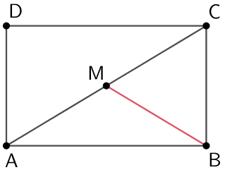 Seitenhalbierende [BM] des Dreiecks ABC